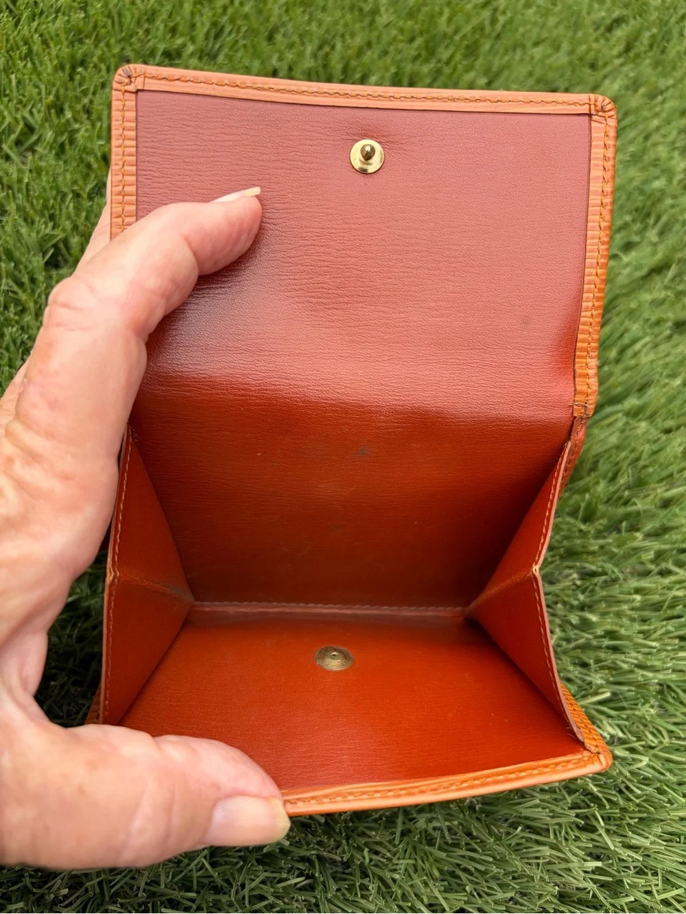 Louis Vuitton Epi Leather Double Sided Wallet Authentic 1996 DateCode France